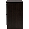Adelino 4 Glass Doors TV Cabinet - Dark Brown - WI-TV834132-WENGE