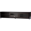 Beasley 1 Drawer TV Cabinet - 2 Sliding Doors, Dark Brown - WI-TV834180-WENGE