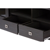 Walda 2 Drawers TV Cabinet - Dark Brown - WI-TV838070-EMBOSSE
