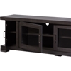 Viveka 2 Glass Doors TV Cabinet - Espresso - WI-TV838076-EMBOSSE