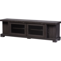 Viveka 2 Glass Doors TV Cabinet - Espresso