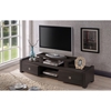 Madeline Entertainment Center TV Stand - 2 Drawers, Dark Brown - WI-TV838081-EMBOSSE