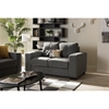 Westerlund Upholstered Loveseat - Tufted, Gray - WI-U23483-40B-WESTER-SHADOW-LS