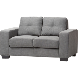 Westerlund Upholstered Loveseat - Tufted, Gray 