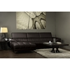 Sosegado Leather Sectional Sofa - Left Facing Chaise, Brown - WI-U2386S-BLBW-LFC