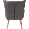 Nola Upholstered Occasional Armchair - Gray - WI-U5033N-MOCHA-CC
