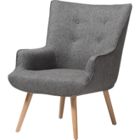 Nola Upholstered Occasional Armchair - Gray