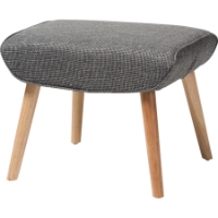 Nola Upholstered Ottoman - Gray