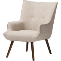 Nola Upholstered Occasional Armchair - Beige