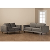 Brittany 2-Piece Fabric Upholstered Sofa Set - Gray - WI-U5073K-DUST-GRAY-2PC-SET