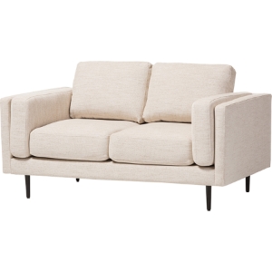 Brittany Fabric Upholstered Loveseat - Light Beige 