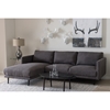 Riley Upholstered Left Facing Chaise Sectional Sofa - Gray - WI-U6049-GRAY-LFC-SF