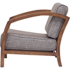 Velda Accent Chair - Medium Brown, Gravel - WI-VELDA-LOUNGE-CHAIR-109-690