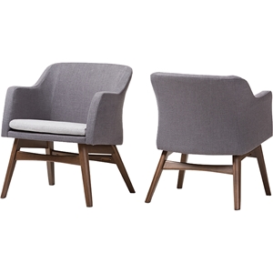 Vera Lounge Chair - Gray (Set of 2) 
