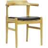Lausch Dining Chair - Black, Natural (Set of 2) - WI-WD-824B-NATURAL
