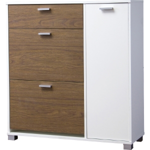 Chateau Storage Cabinet - White, Walnut 