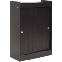Shoe-Rack Cabinet - Dark Brown