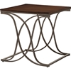 Terrance 3-Piece Occasional Table Set - Walnut, Antique Bronze - WI-WR-C39