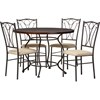 Greggory 5-Piece Round Casual Dining Set - Antiqued Bronze - WI-WR-D162W-C