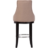 Harmony Upholstered Bar Stool - Button Tufted, Beige - WI-WS-2076-BEIGE