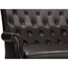 Brixton Faux Leather Loveseat - Button Tufted, Brown - WI-WS-2630-MATT-BROWN