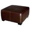 Willow Full Leather Ottoman in Dark Brown - WI-Y-052-J001