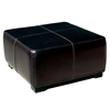 Willow Full Leather Ottoman in Black - WI-Y-052-J023