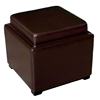 Marc Storage Cube Ottoman in Dark Brown - WI-D-219-DU001
