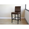 Monaco 27" Espresso Leather Bar Stool - WI-Y-096-J001