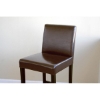 Monaco 27" Espresso Leather Bar Stool - WI-Y-096-J001