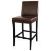 Monaco 27" Espresso Leather Bar Stool - WI-Y-096-J001