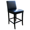 Monaco Black Leather Bar Stool - WI-Y-096-J023