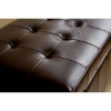 Francesco Tufted Leather Storage Ottoman in Brown - WI-Y-105-J001
