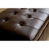 Francesco Tufted Leather Storage Ottoman in Brown - WI-Y-105-J001