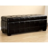 Francesco Tufted Leather Storage Ottoman in Black - WI-Y-105-J023