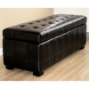Francesco Tufted Leather Storage Ottoman in Black - WI-Y-105-J023