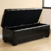 Francesco Tufted Leather Storage Ottoman in Black - WI-Y-105-J023