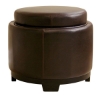 Brighton Full Leather Ottoman - WI-Y-113-J001
