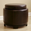 Brighton Full Leather Ottoman - WI-Y-113-J001