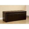 Anthea Full Leather Storage Ottoman Bench - WI-Y-153-J001