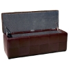 Anthea Full Leather Storage Ottoman Bench - WI-Y-153-J001