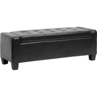 Manchester Tufted Ottoman - Black