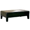 Trina Full Leather Cocktail Ottoman in Black - WI-Y-193-J023