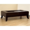 Highbury Full Leather Cocktail Ottoman - WI-Y-201