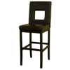 Oxford Dark Brown Leather Bar Stool - WI-Y-255-J001