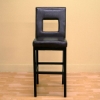 Oxford Dark Brown Leather Bar Stool - WI-Y-255-J001