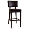 Brussels Leather and Wood Barstool - WI-Y-360-J001