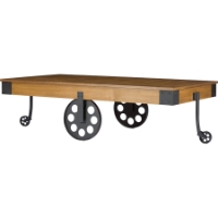 Lancashire Coffee Table - Casters, Brown