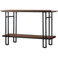 Newcastle 1 Shelf Console Table - Brown, Antique Bronze