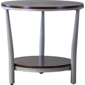 Halo Round End Table - Brown 